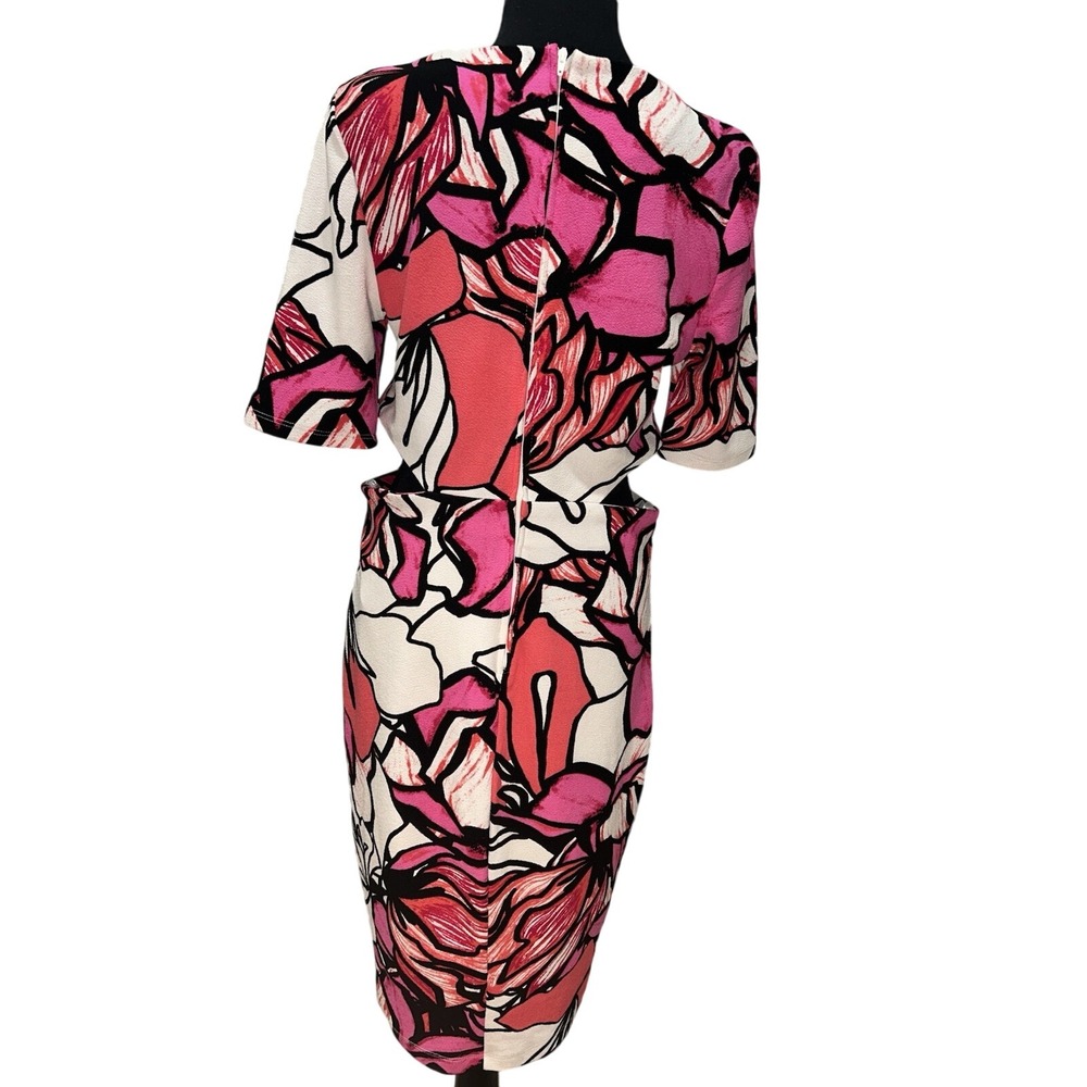Bisou Bisou Multicolored Floral Dress With Cut Out Sides Women's Size 10 - Picture 2 of 4